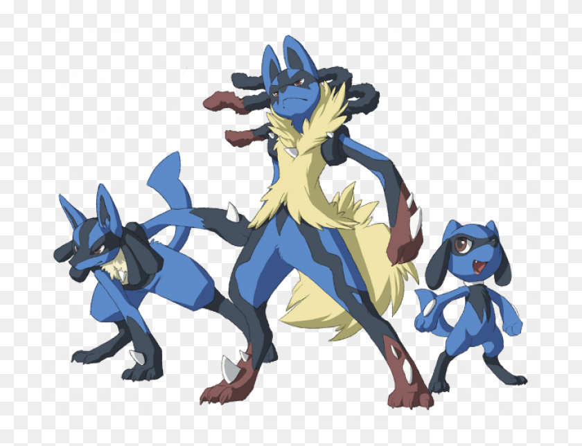 Shiny Riolu - Shiny Riolu And Lucario - Free Transparent PNG Clipart Images  Download