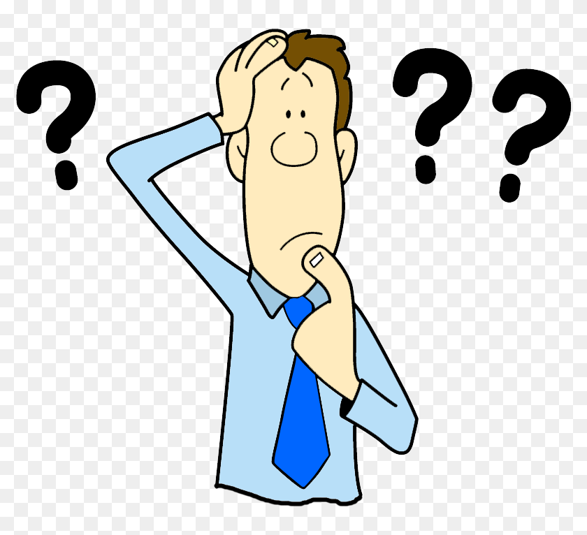 Male Clipart Confused Customer - Confused Clipart Transparent ...