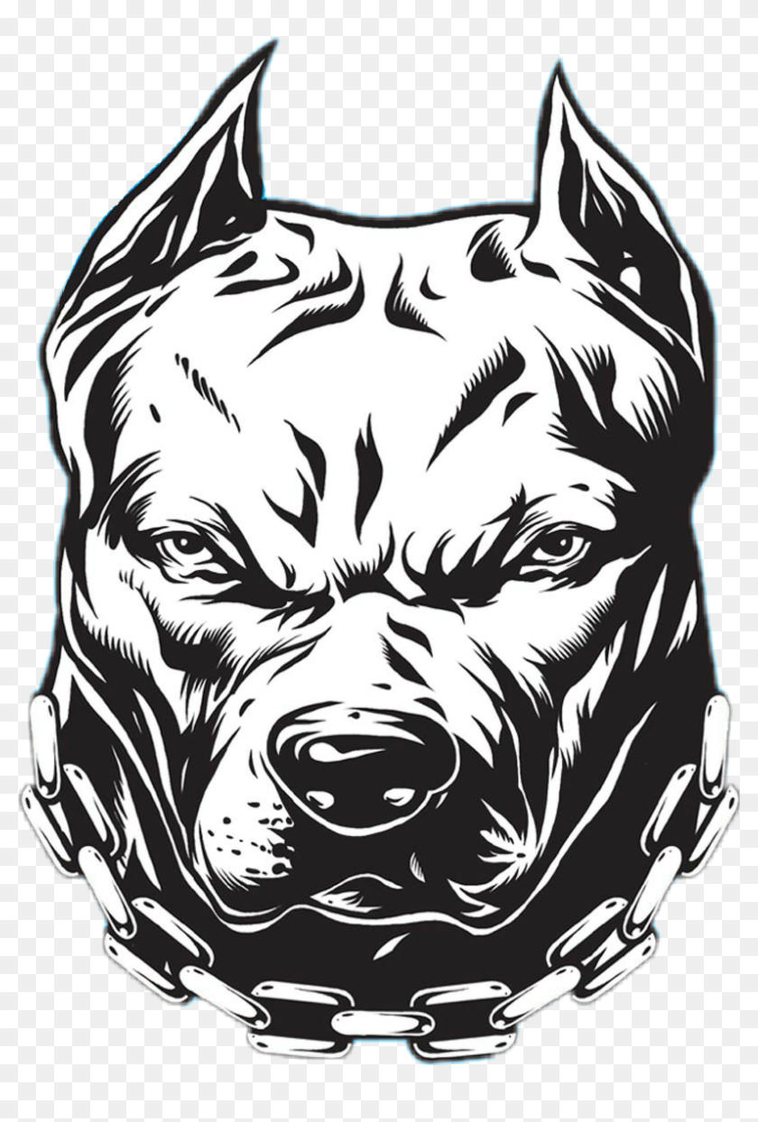 Pitbull Sticker Window , Png Download - Decal Pitbull Stickers