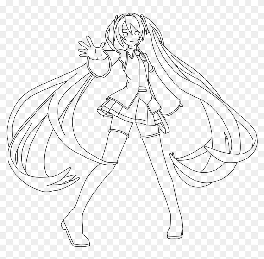 Free: Hatsune Miku Png Hd - Hatsune Miku Anime Full Body, Transparent  