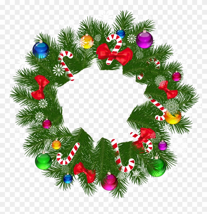 Xmas Stuff For Christmas Wreaths Clip Art, Hd Png Download - 4000x3949 