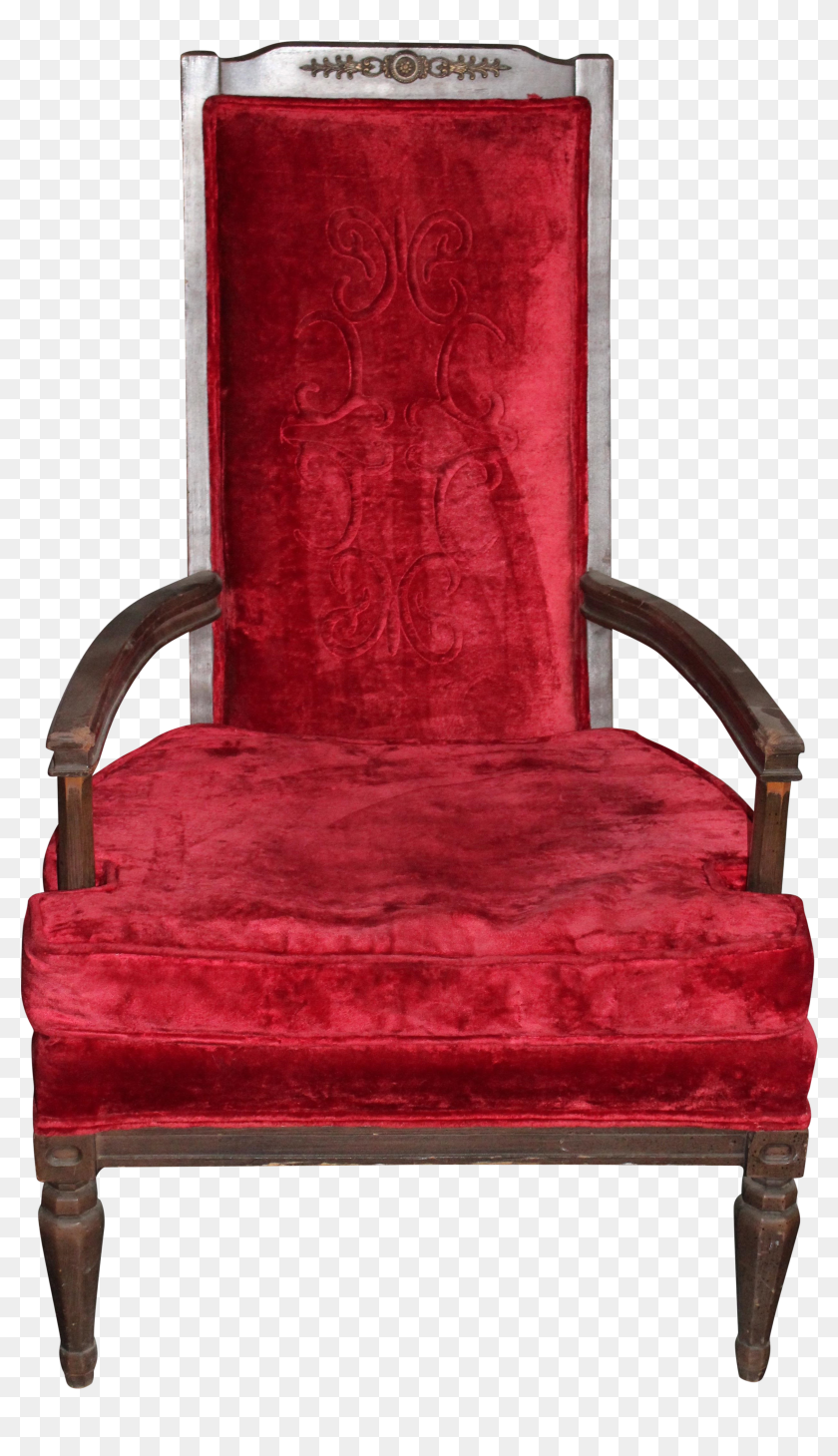 Picture Freeuse Stock Antique Red Chair Chairish - Chair, HD Png ...