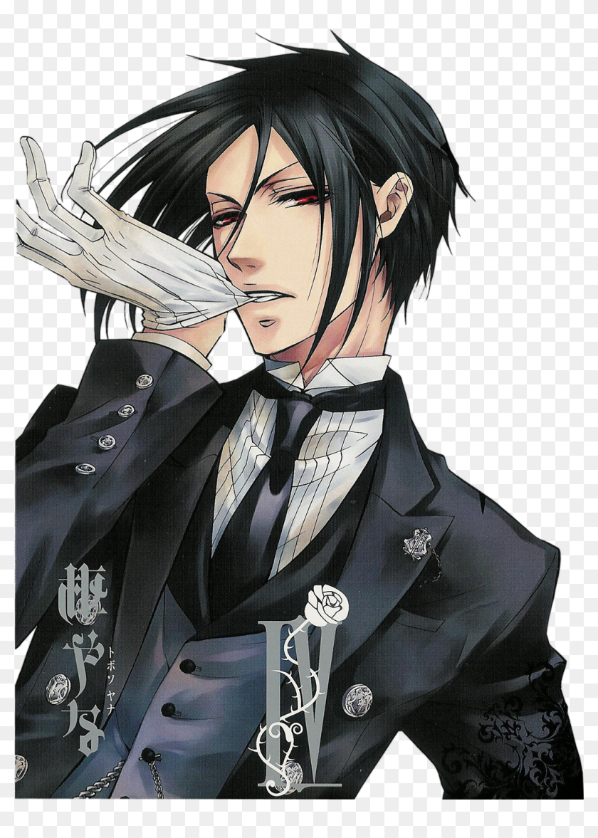 Black Butlere - Sebastian Michaelis Taking Off His Glove, HD Png ...