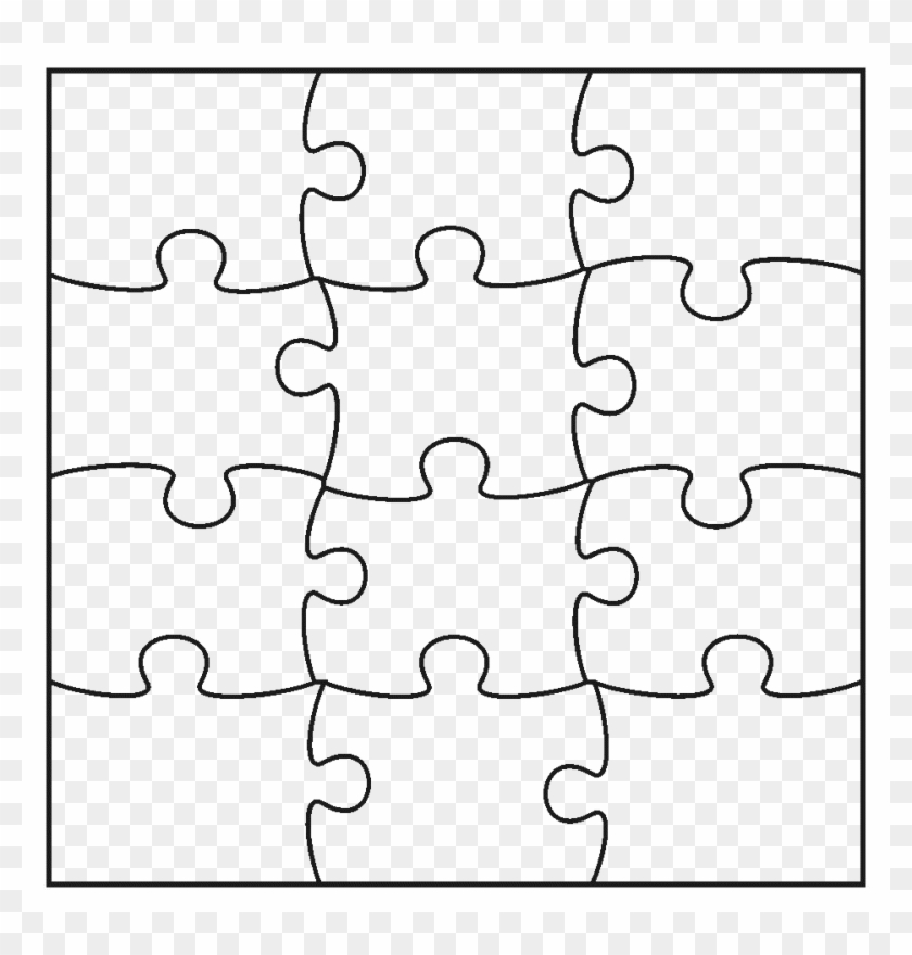 Puzzle Template 9 Pieces
