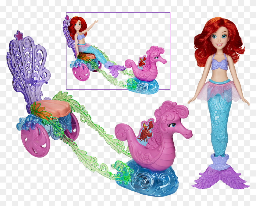 Disney Princess Ariel's Under The Sea Carriage Set - Disney Princess Ariel Under The Sea Doll, HD Png Download 