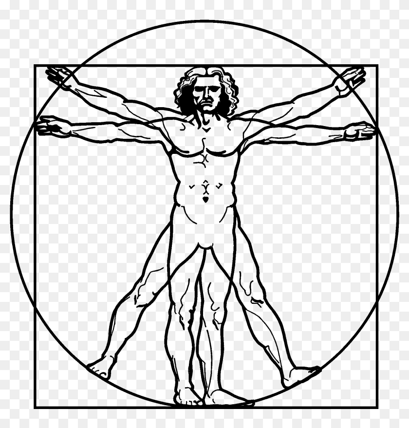 leonardo da vinci vitruvian man censored