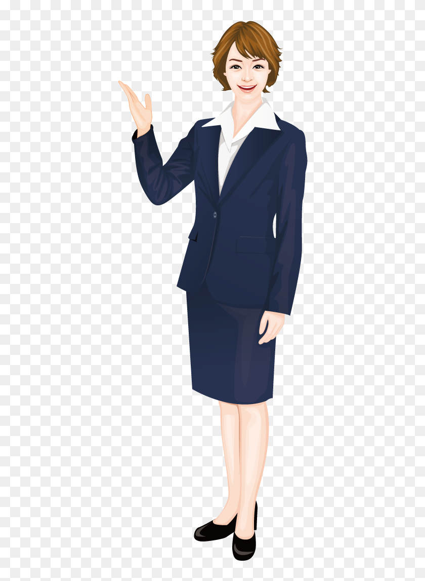 Women Business Png Clip Art Black And White Library, Transparent Png ...