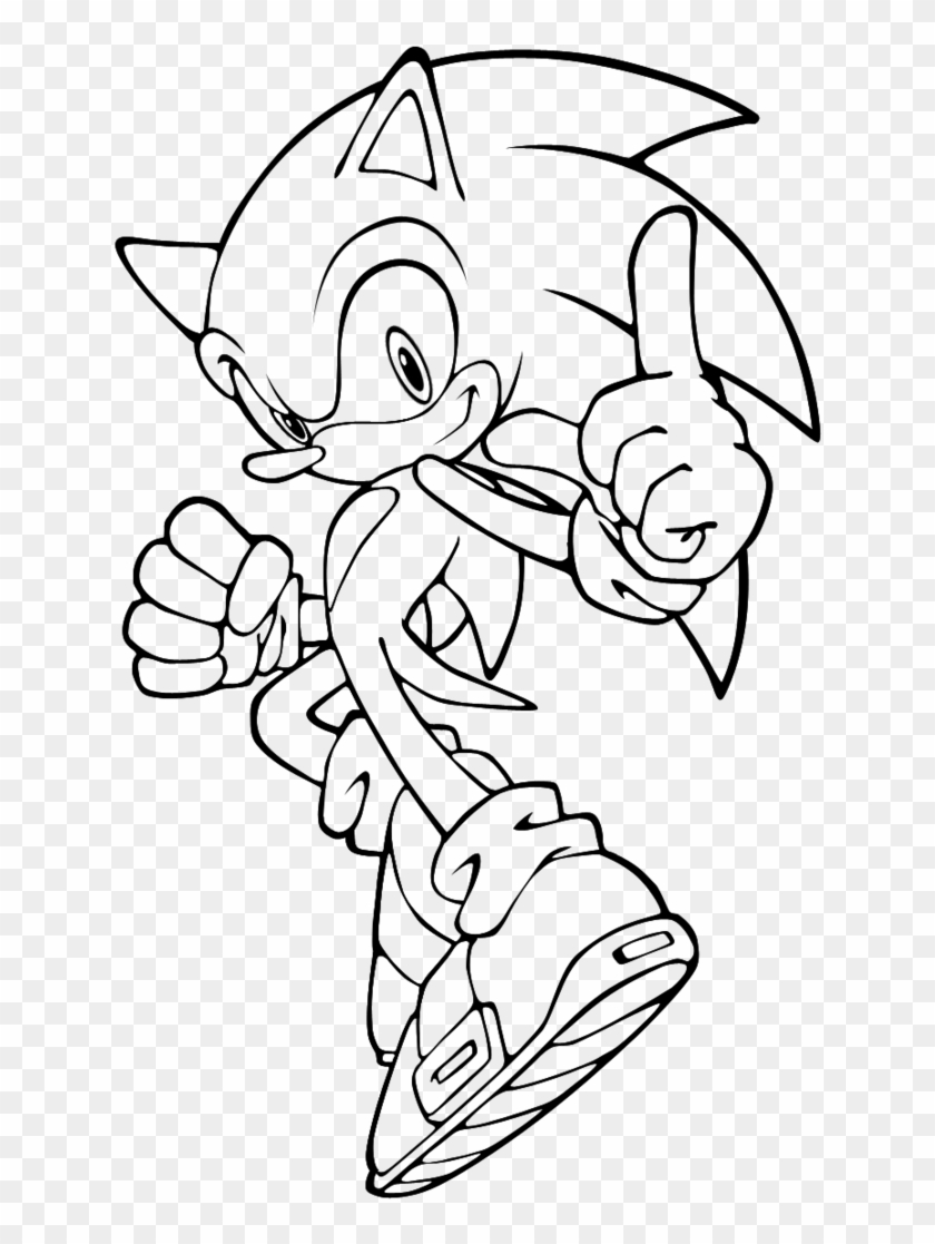 Free Coloring Pages Of Super Sonic Emeralds - Sonic Desenho Para Colorir,  HD Png Download, free png download
