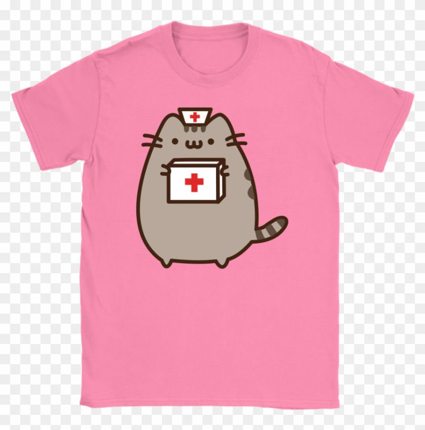 Funny Pusheen Cat Nurse T Shirt Nurse Shirt - Cute Colouring Pages ...