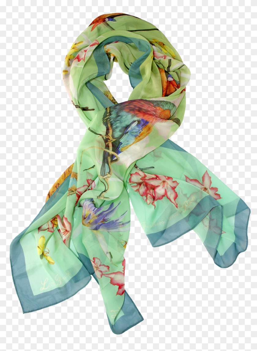 Feathers And Petals - Chiffon Scarf Png, Transparent Png - 1153x1500 ...