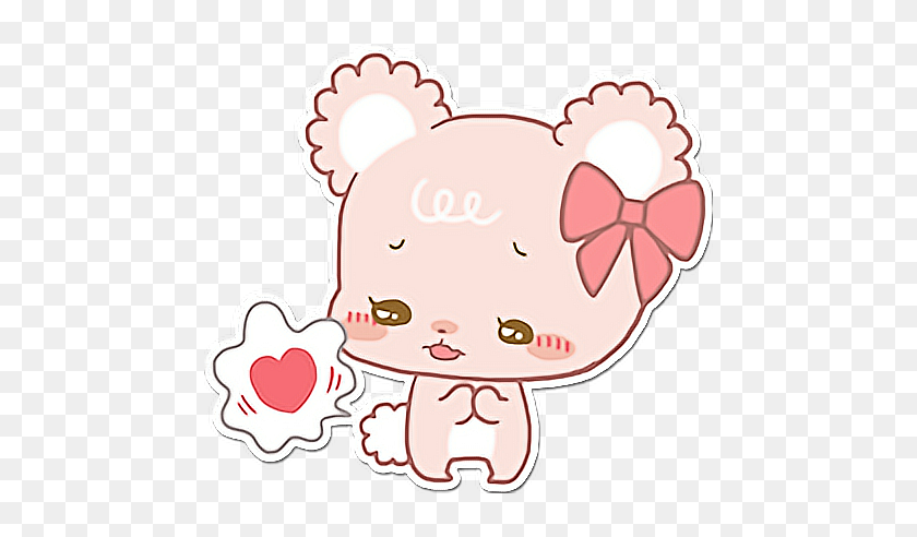 Sugarcubs Ositos Love Osita Heart Bear Girl Stickers De Ositos De Facebook Hd Png Download 466x412 Pinpng