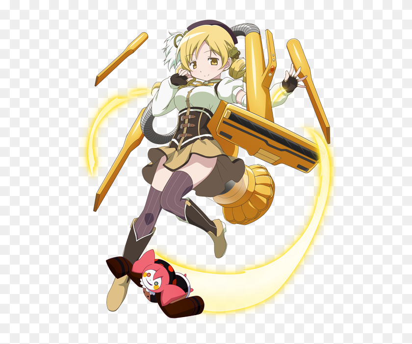 Charlotte And Tomoe Mami - まどか ☆ マギカ Png, Transparent Png - 530x622 ...