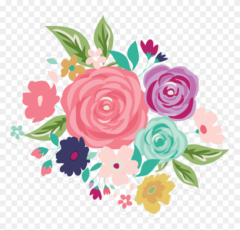 Royal Flower Bundle Print & Cut File - Flower Bundle Art, HD Png ...