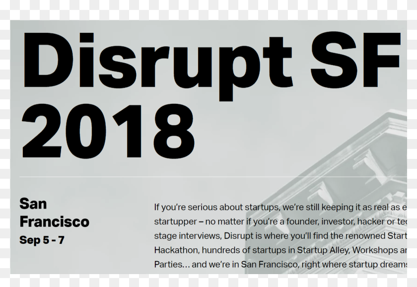 Techcrunch Disrupt Sf Architecture, HD Png Download 1413x1413