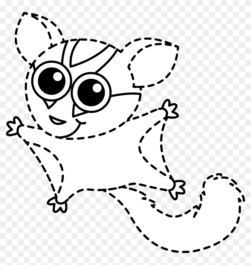 Sugar Glider Trace , Png Download - Illustration, Transparent Png