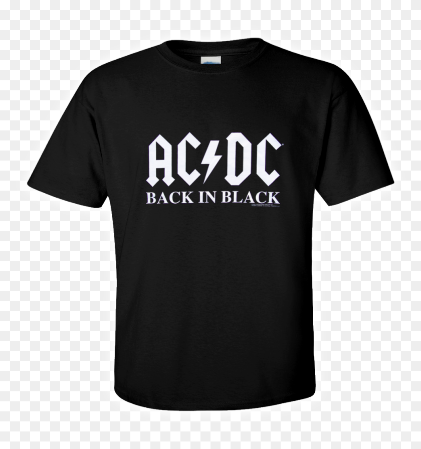 Details About Ac/dc Official T-shirt Back In Black - Best Logo For T ...