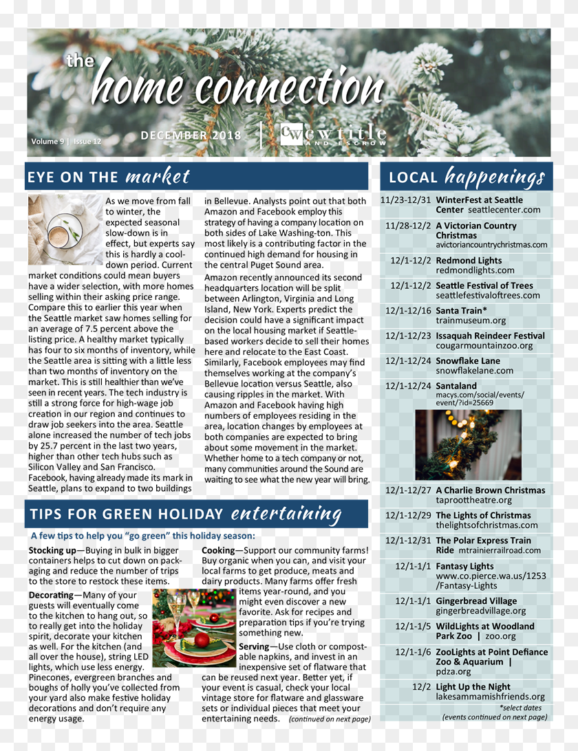 Eye On The Market, Local Happenings, Tips For Green - Publication, HD ...