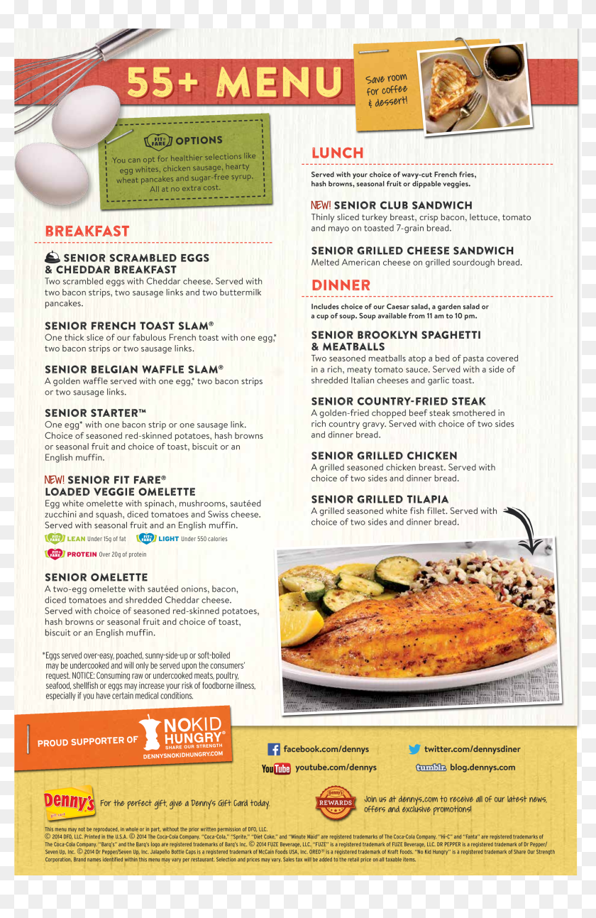 Denny's, Lindenwood Menu - Dish, HD Png Download - 5588x4200 (#3503803 ...