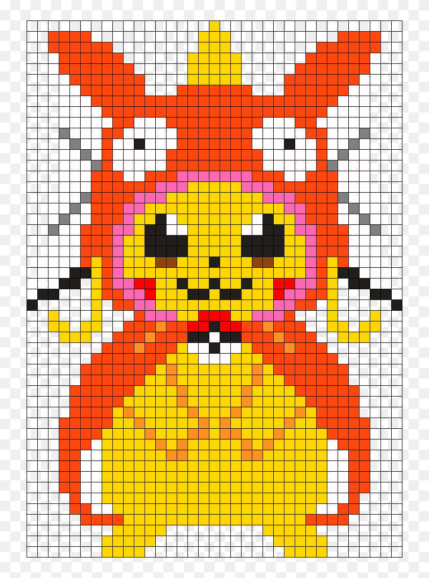 Large Magicarp Pikachu Perler Perler Bead Pattern / - Simbolo Homem De ...