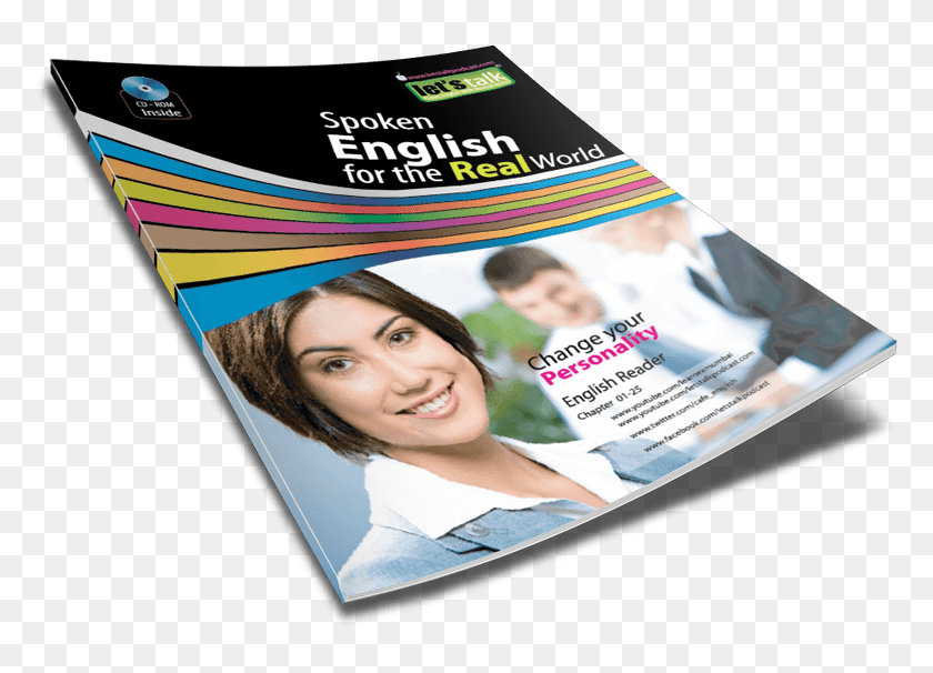 English for designers. Foreign languages courses Brochure. English course Flyer.