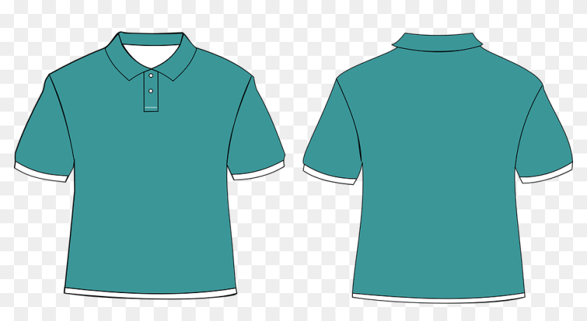 Polo Shirt T-shirt Clothes Shirt Turquoise - Vector Camisa Tipo Polo ...