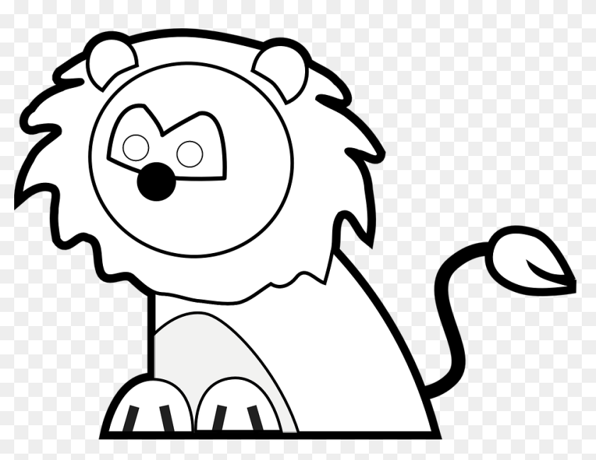 xerox clipart black and white lion