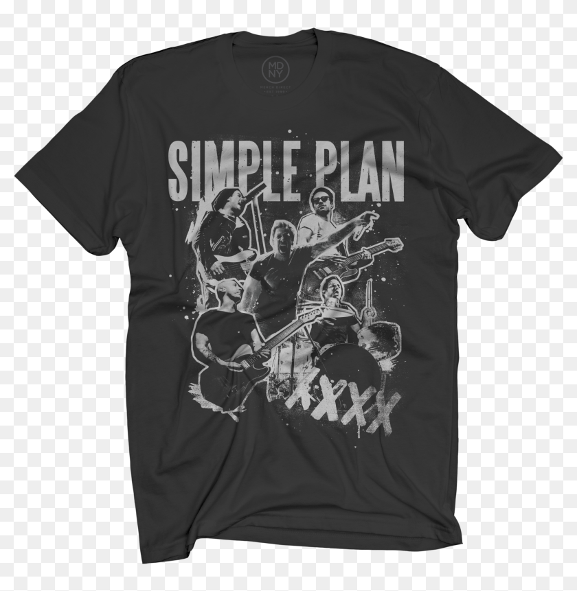 Xxxx Black T-shirt $25 - Simple Plan Merch, HD Png Download - 2168x2120 ...