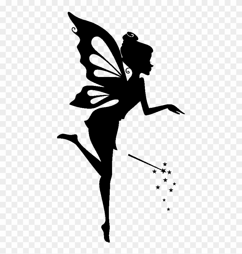 Fairy Silhouette With Wand, HD Png Download - 800x800 (#367091) - PinPng