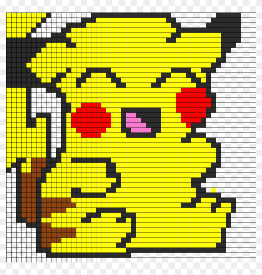 Pikachu Perler Bead Pa - Smiley, HD Png Download - 1050x1050 (#3659284 ...