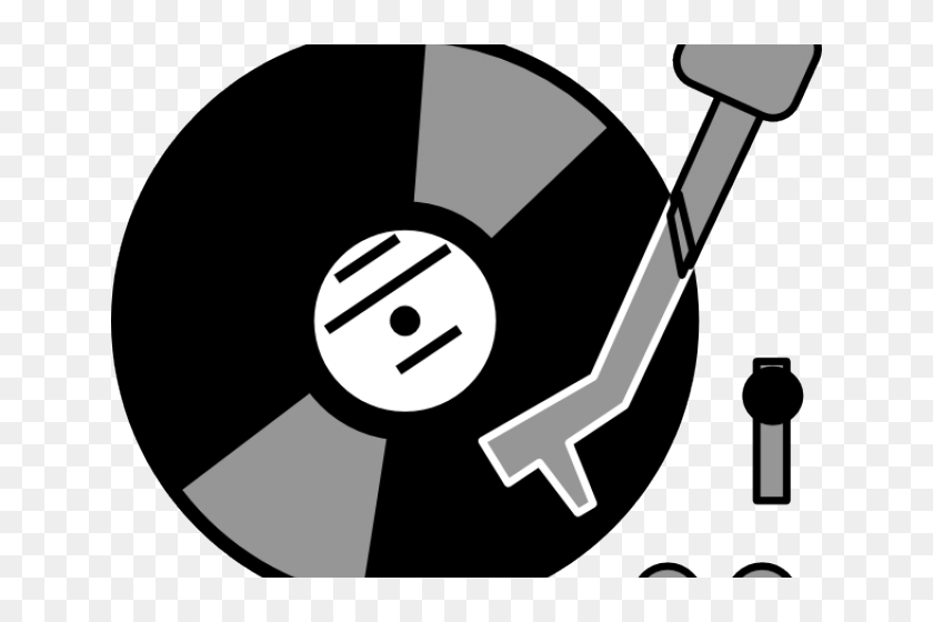 Record Player Clipart Dj Table Retro Turntable Clip Art Hd Png