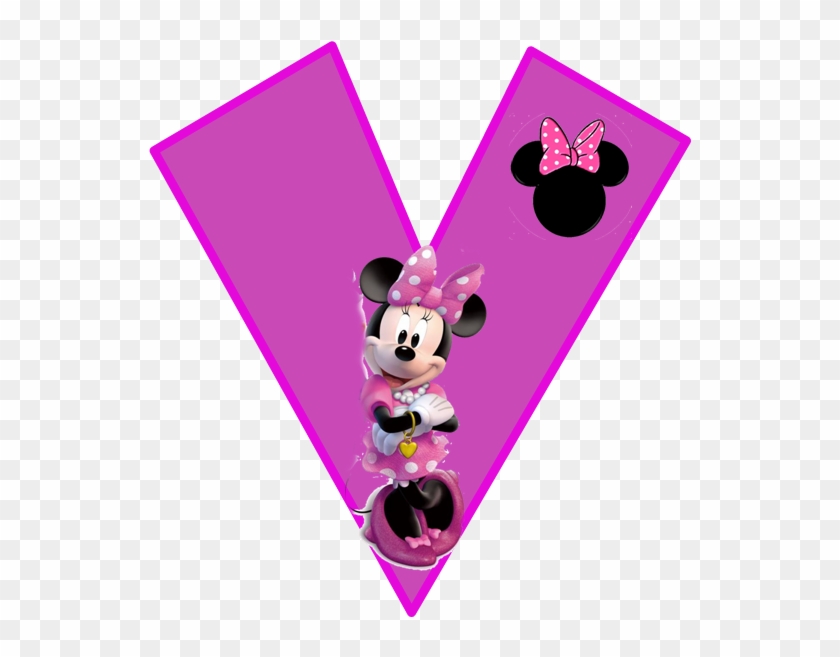 Minnie Free Alphabet In Purple - Alphabet Minnie Mouse Letter, HD Png ...