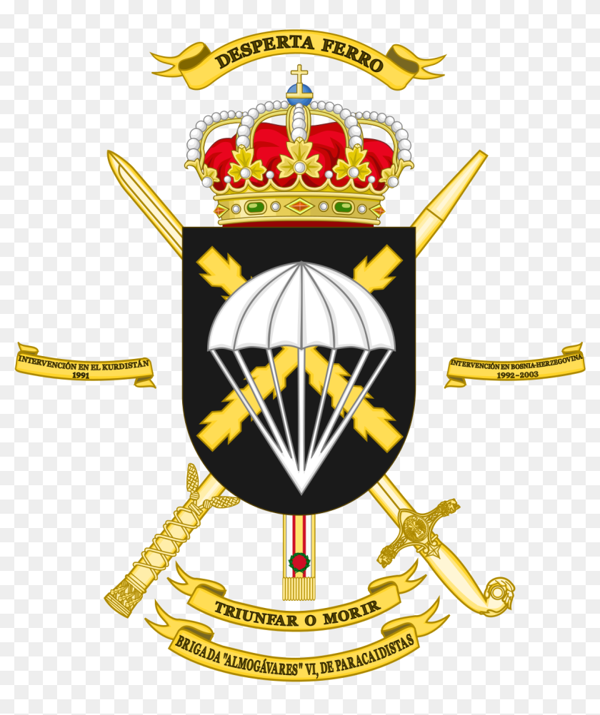 Paratrooper Brigade - Army Coat Of Arms, HD Png Download - 1200x1388 ...