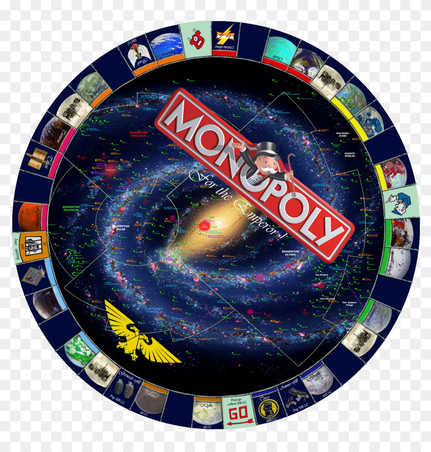 Round Monopoly Board - Circle, HD Png Download - 1440x1440 (#3789996 ...