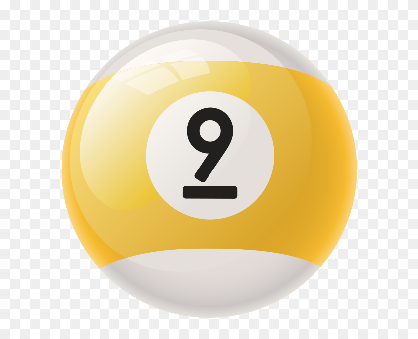 9-ball - Billiard Ball, HD Png Download - 600x600 (#3880770) - PinPng