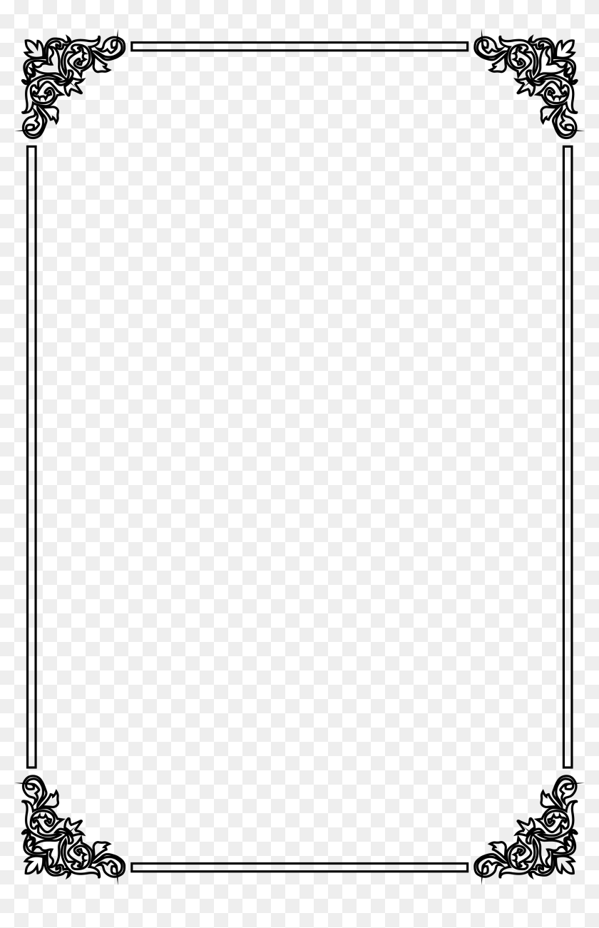 Clipart Pencil Borders - Black And White Border Frames Clipart, Hd Png 