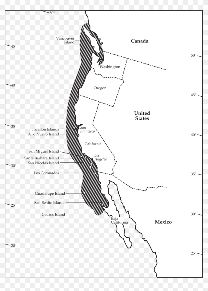 1 Distribution Of Northern Elephant Seals As Determined - Northern