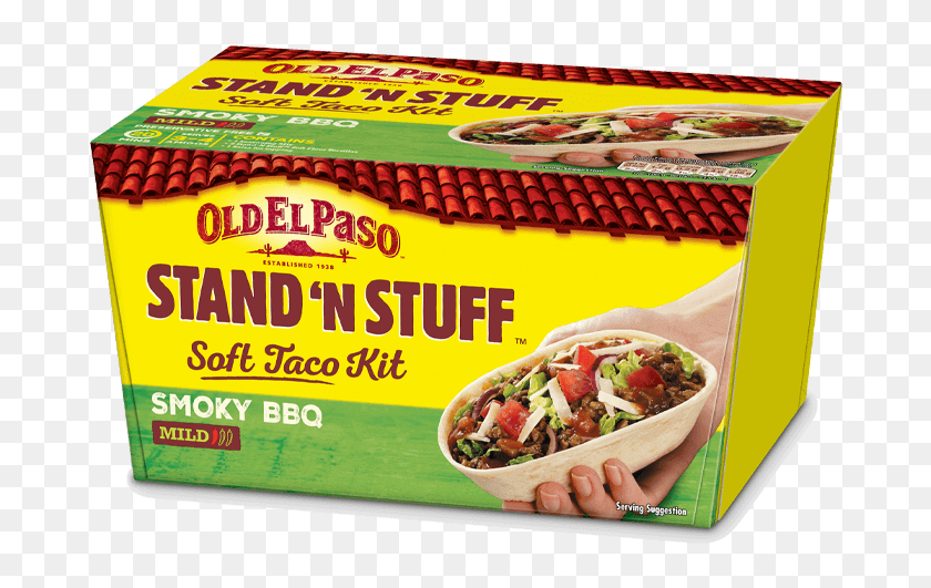 Smoky Bbq Stand 'n' Stuff™ Soft Taco Kit - Kit Old El Paso, HD Png ...