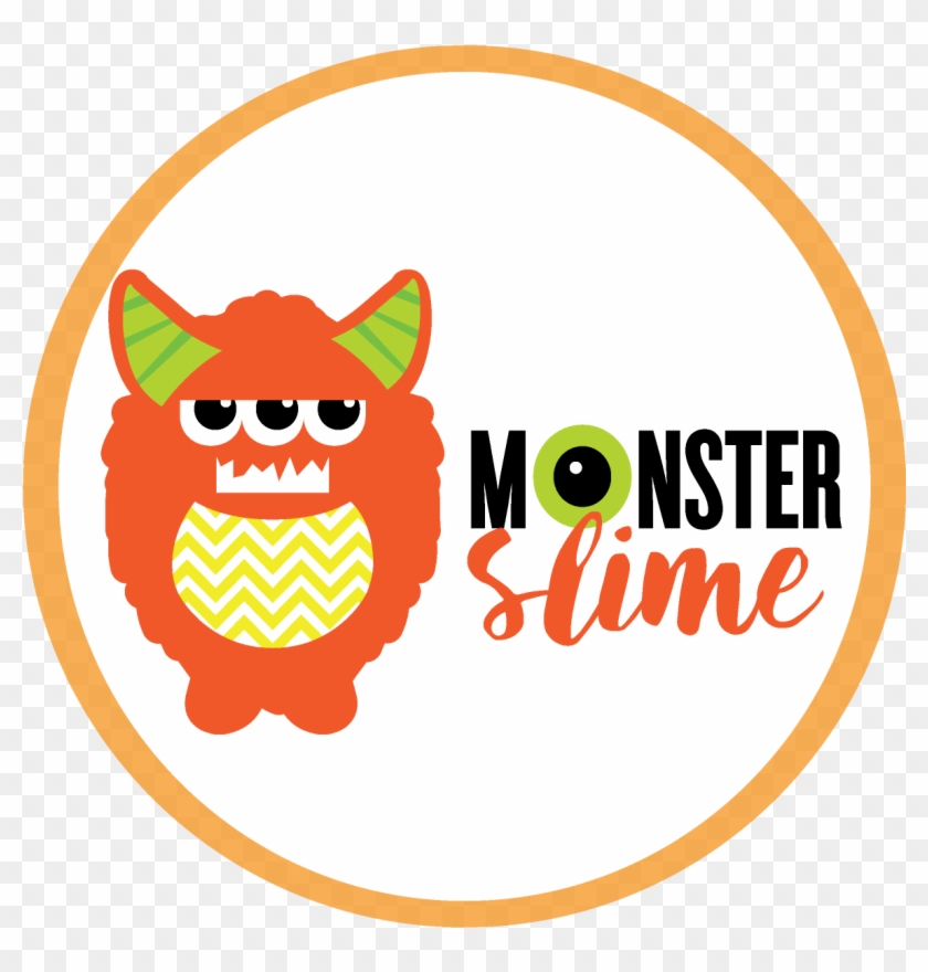 Download This Slime Monster Labels Png Version - Orange, Transparent ...