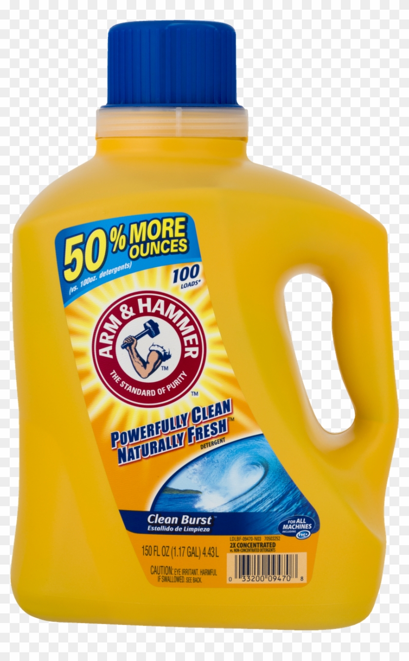 Arm & Hammer Clean Burst Liquid Laundry Detergent • - Arm And Hammer Laundry Detergent Clean Burst, HD Png Download 