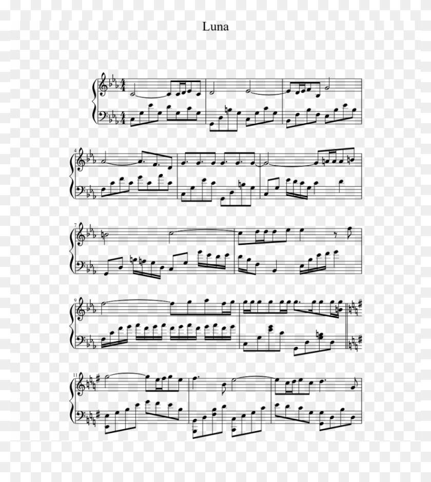 Free Png Moon Piano Sheet Music Png Image With Transparent ...