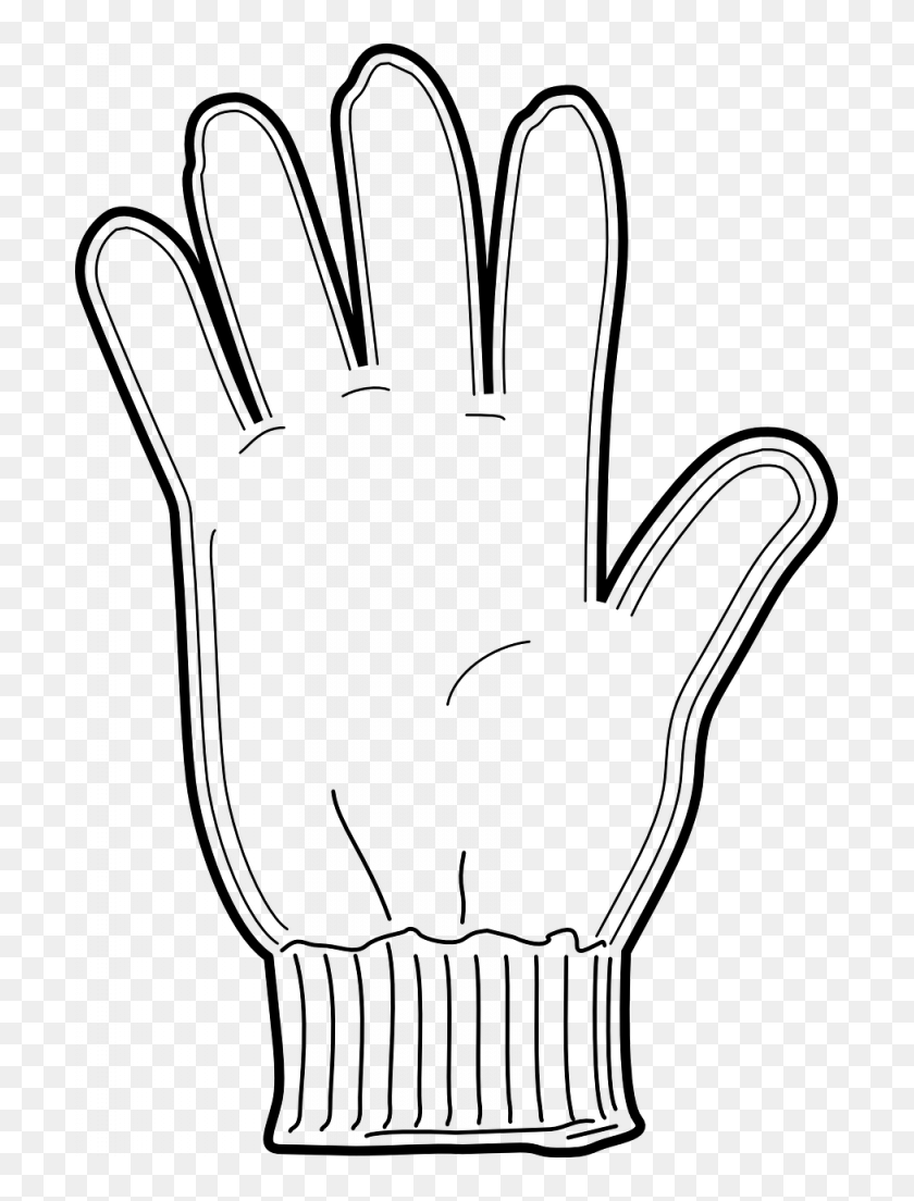 Gloves Sketch Glove Clip Art, HD Png Download 701x1024 (3943046