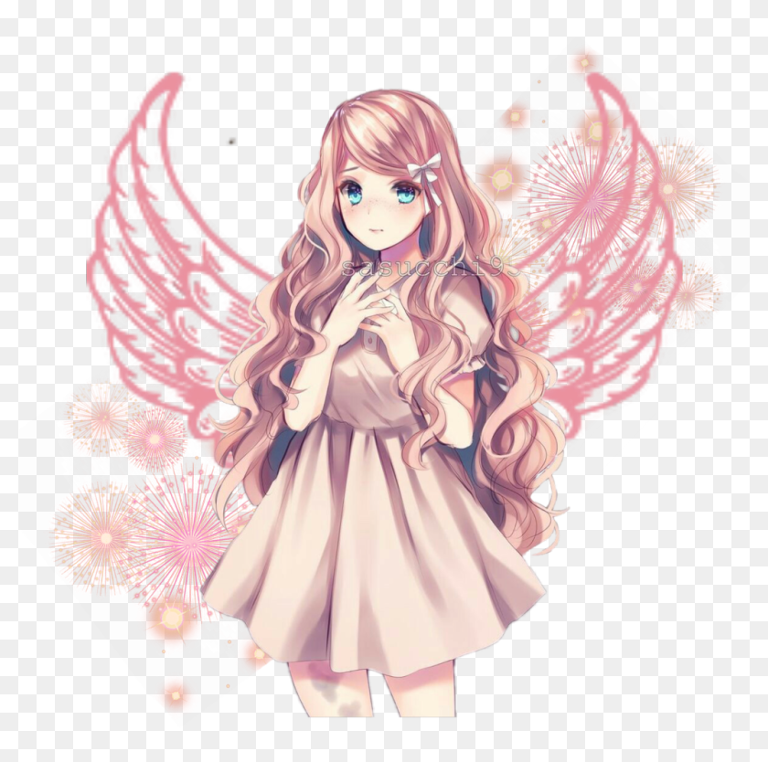 #sticker #girl #anime #animegirl #angel #pink #pretty - Stickers De ...