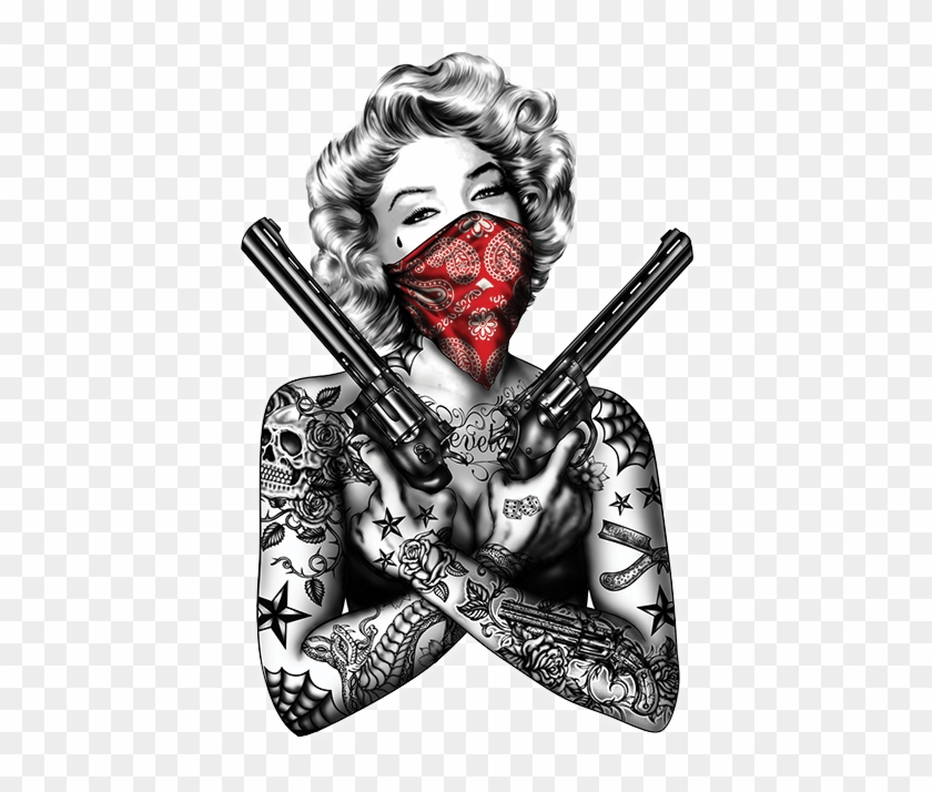 Marilyn Monroe Guns T Shirt, HD Png Download - 675x675 (#46526) - PinPng