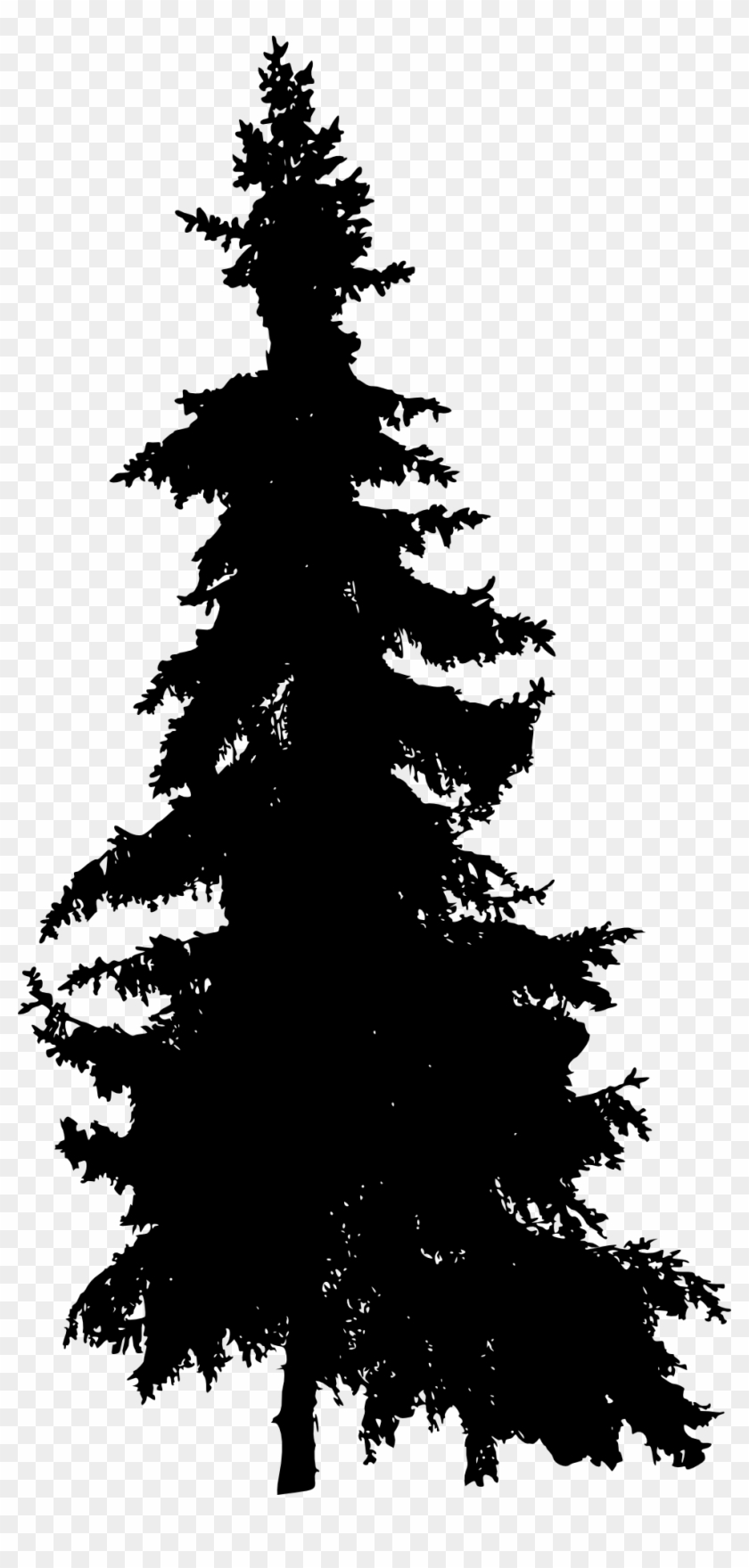 Pine Tree Silhouette 3 - Pine Trees Silhouette Png, Transparent Png ...