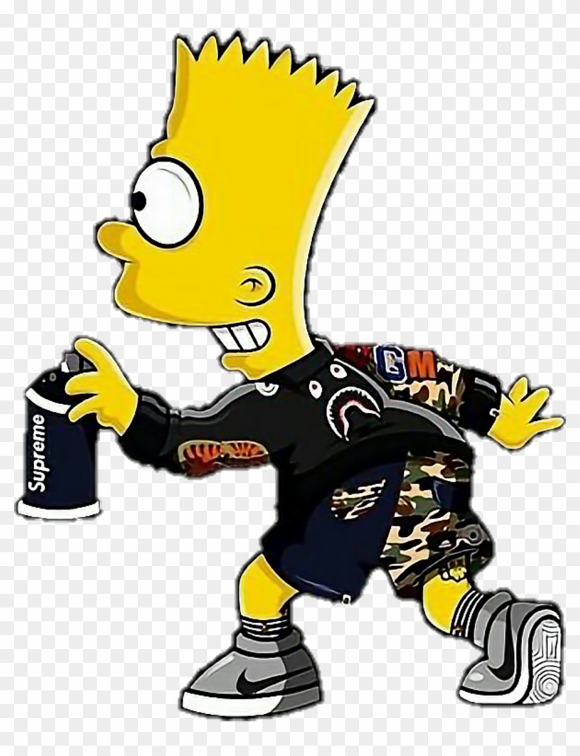 Supreme Bart Simpson Png, Supreme Logo Png, Bart Simpson Png - Inspire  Uplift