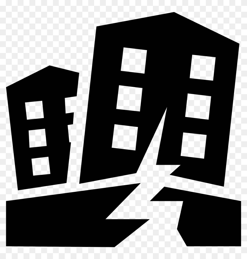 Vector Buildings Icon - Earthquake Png, Transparent Png - 1600x1600 ...