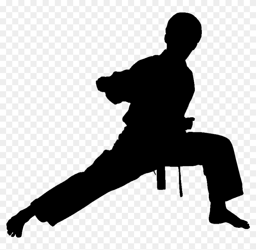 Karate Silhouette Png - Martial Arts Silhouette Png, Transparent Png ...