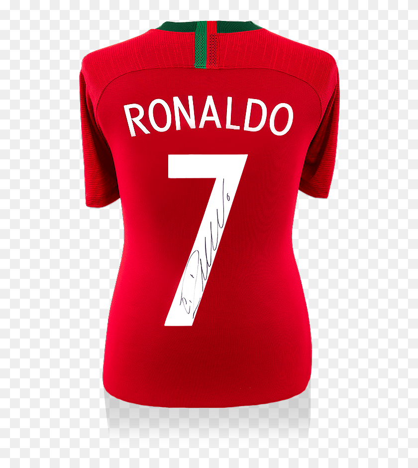 Cristiano Ronaldo Back Signed Portugal 2018 Home Shirt - Shirt Arsenal ...