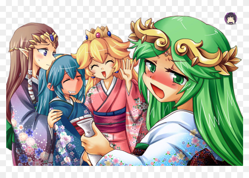 Lucina_and_Palutena. Lucina_and_Palutena 4koma. Palutena Yuri. Super Smash girls.