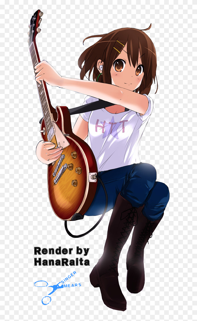 Yui Hirasawa [render] By Hanaraita ” - Yui Kon Render, HD Png Download ...